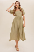 Load image into Gallery viewer, I Love Olive Square Neck Midi Dress