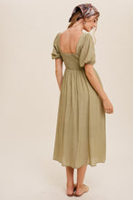 Load image into Gallery viewer, I Love Olive Square Neck Midi Dress