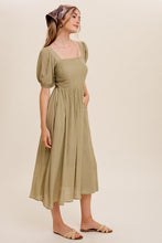 Load image into Gallery viewer, I Love Olive Square Neck Midi Dress