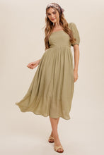 Load image into Gallery viewer, I Love Olive Square Neck Midi Dress