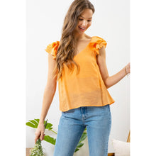 Load image into Gallery viewer, Austin Ruffle Sleeve Top