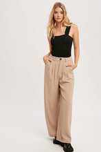 Load image into Gallery viewer, Perfect Taupe Wide Leg Trouser