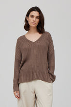 Load image into Gallery viewer, Hot Cocoa V-Neck Sweater
