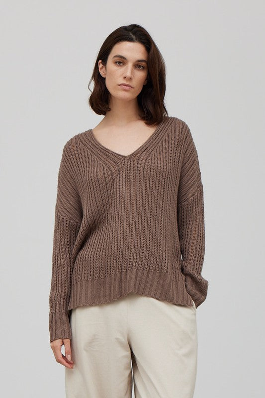 Hot Cocoa V-Neck Sweater