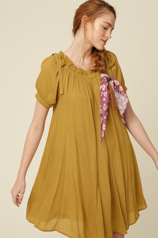 Green Tea Flowy Dress